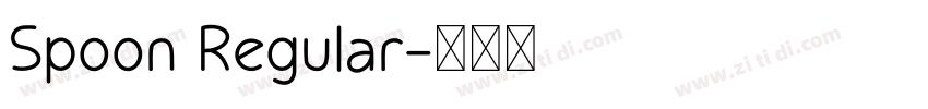 Spoon Regular字体转换